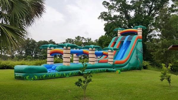 22' Dual Lane Tropical Water Slide