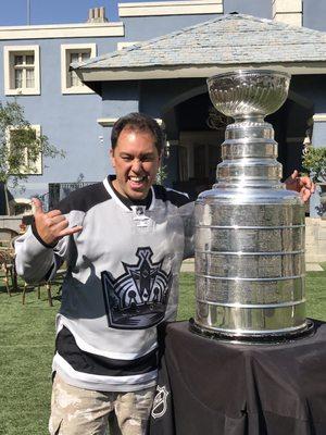 Stanley Cup on set today!