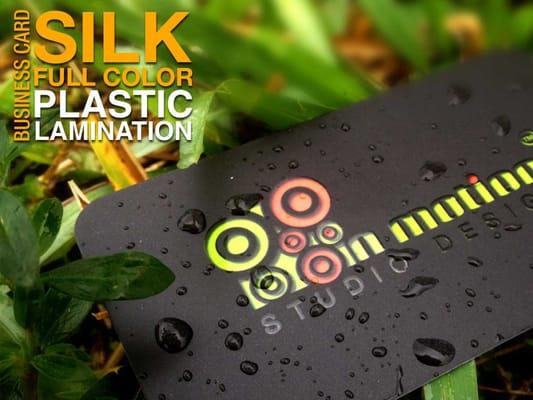 Plastic Laminated Business cards by IN MOTION / 305-269-1965