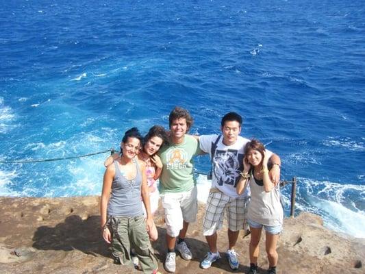 Academia Language School activity near Hanauma Bay.