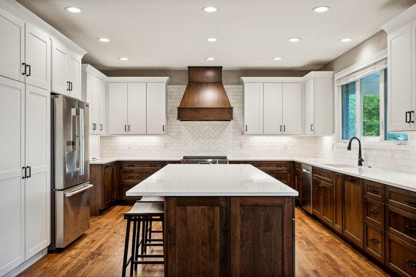 Colorado home kitchen remodel. Transitional style.