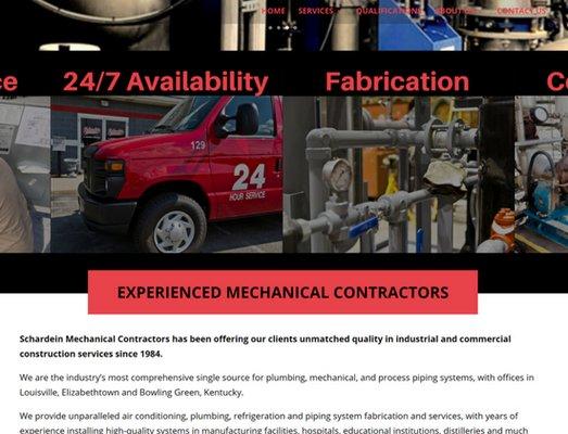 A large HVAC companies website we built.