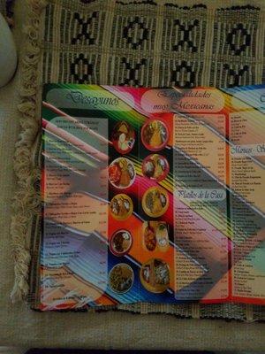 LA Cabana menu