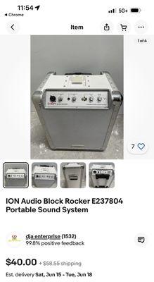 $40 on eBay with its ancient iPod plug in, or buy it for $400 used and untested at Meeting Street Habitat for Humanity.