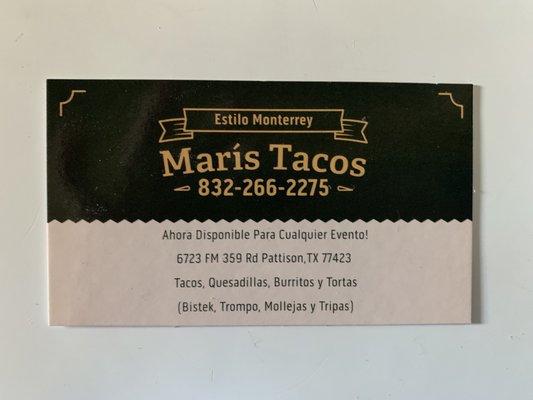 Maris Tacos Brookshire