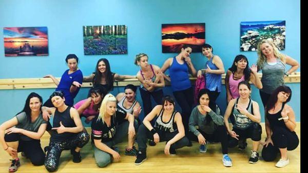 This was a hip hop class. There are barre, pilates, kickboxing, jazz, & "sexy" dance classes! And probably more I am not thinking of.