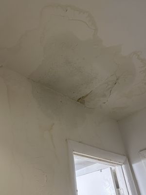 A leaking ceiling and they claim it's from the air conditioner up stairs but still has not fixed the problem