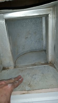 Air duct free from debris, dust, and other materials - after cleaning (6)