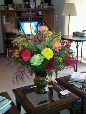 Clarence & Hilda Feltman 65th anniversary flowers