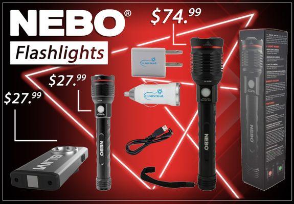 Nebo rechargeable flashlights