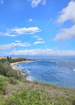 Beautiful view from  Hookipa Beach lookout, Paia Maui