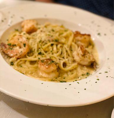 Shrimp scampi linguine