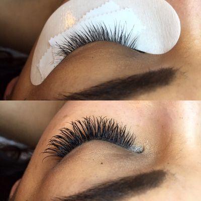 Before & After lashes by..Nathalie 213-344-8772