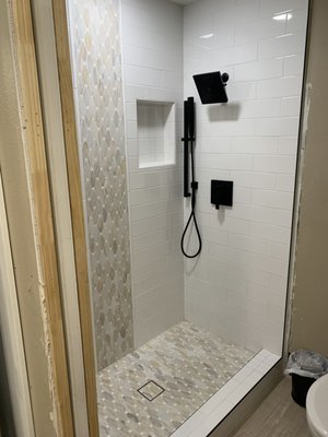 New stand up shower