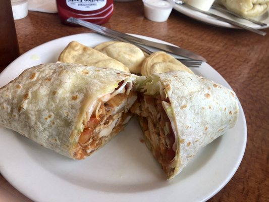 Buffalo chicken wrap