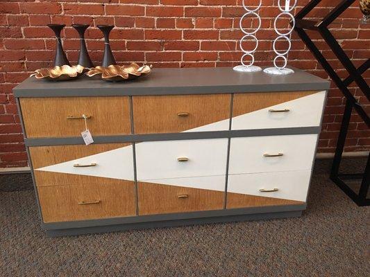 Mcm nine drawer dresser