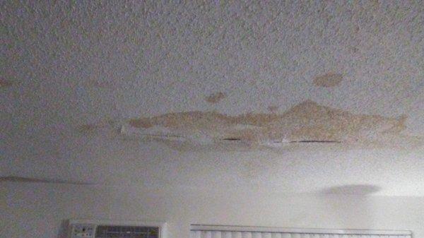 As of Dec. 2. Bigger cracks and ceiling dipping a bit. No help. Nothing.