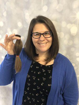 Generous haircut donation to Wigs For Kids