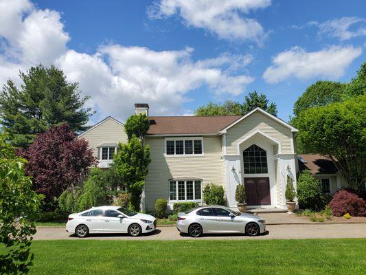 This addition enlarged the house by 2 and 1/2 times and completely transformed this house in Mt. Pleasant.