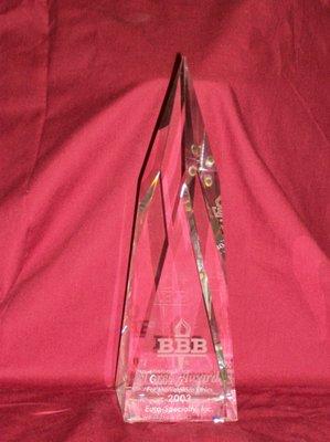 Better Business Bureau Torch Award for Marketplace Ethics