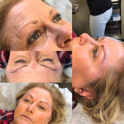 Microblading before and after