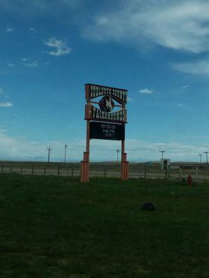 Front of fairgrounds