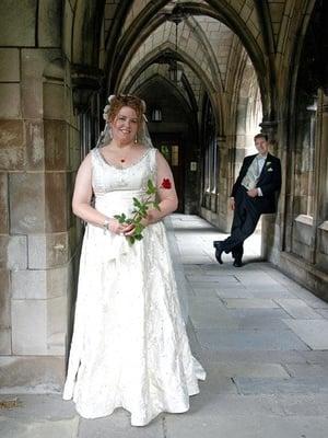 Kate and Ed at the church