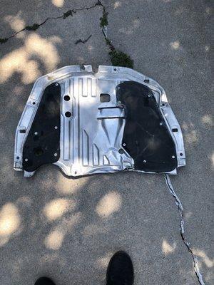 Skid plate fell off my car after they failed to replace it correctly