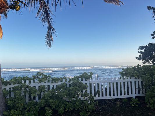 Beach front view