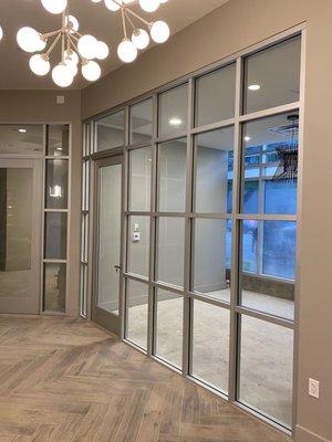 Aluminum Store Front Interior Divided Lite Partitions