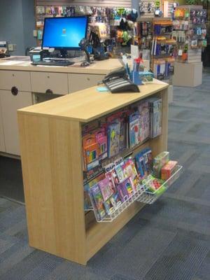 The front/reception desk.