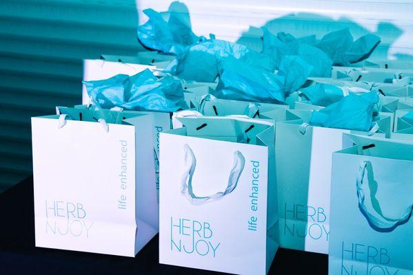 HerbNJoy 420 Gift Bags with cannabis products & swag