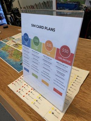 Sim card rates and plans