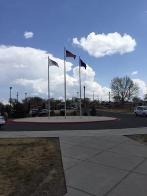 Three flags standing!!!!