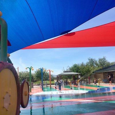 Some of the splash pad