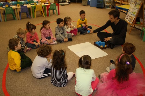 Circle time at the preschool