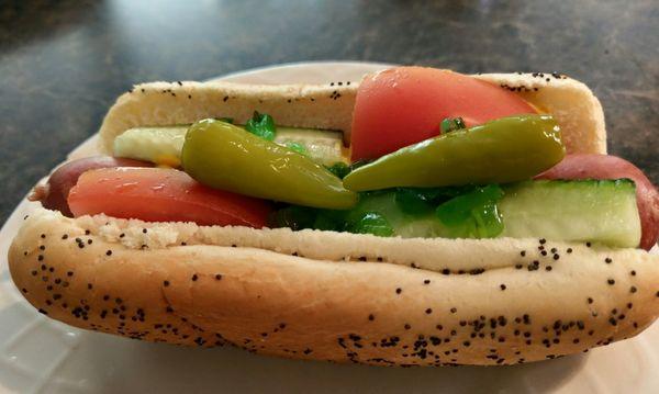 Vienna Beef Chicago Hot Dog