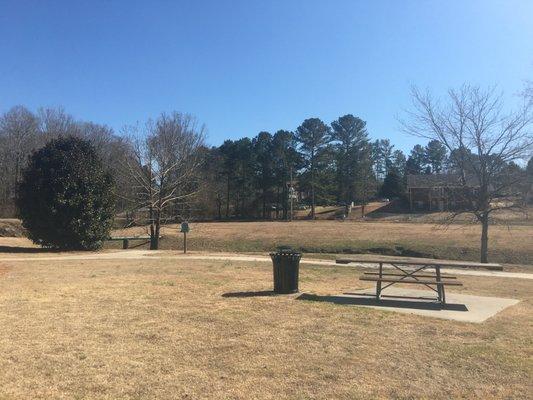 Picnic area near the river