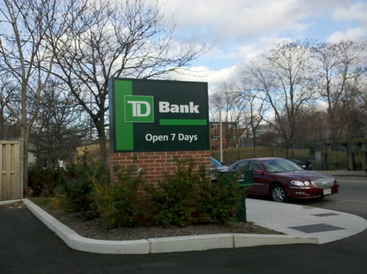 TD Bank sign on Market St. (Brighton, MA)