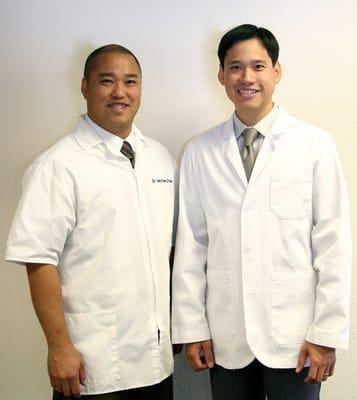 Dr. Michael Chan (left), and Dr. Brian Chan (right), owners of Back and Neck Pain Centers.