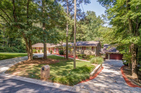 Terrific Ranch on Private Neighborhood Lake!   https://www.buyandselldevineatlantahomes.com/listing/mlsid/79/propertyid/6756896/