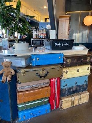 Cute assortment of vintage luggage