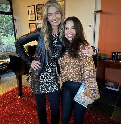 With the incredible Paulina Porizkova in Los Altos! Her new book is fabulous! #nofilter