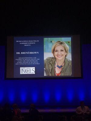 Just enjoyed and amazing speaker event with Dr. Brené Brown at NCLS 2019