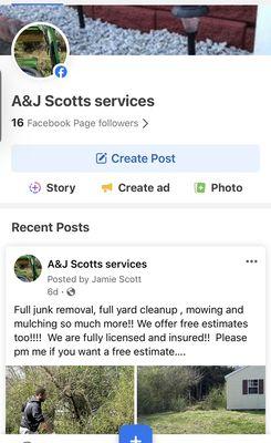 A & J Scott's Lawn Services