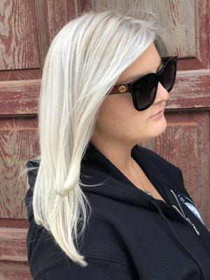 Iced out platinum blonde