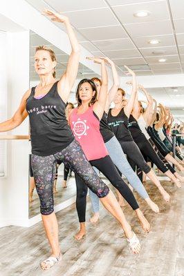 Our Barre classes focus on alignment, posture, strength and flexibility.