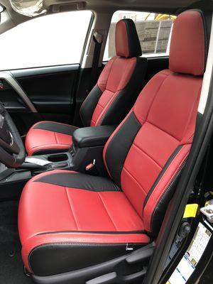 Here is a custom Toyota RAV4 leather interior.