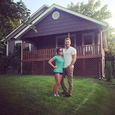 Congratulations to Krista & Nick on a great home purchase! This house sure looks good on you! :)