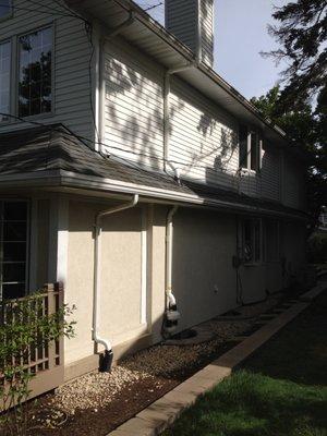 Your house has multiple soffits? Not a problem. This is an example of how it can be handled.